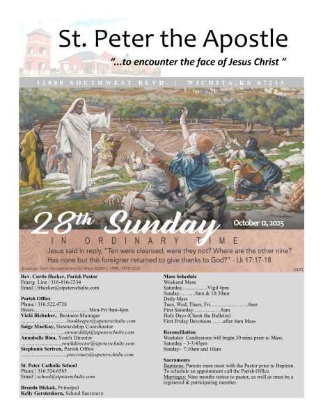 October 12, 2025 Bulletin