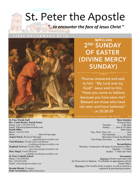April 27, 2025 Bulletin
