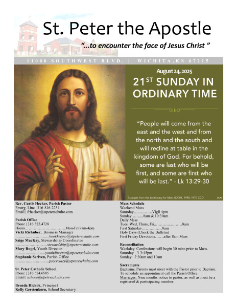 August 24, 2025 Bulletin