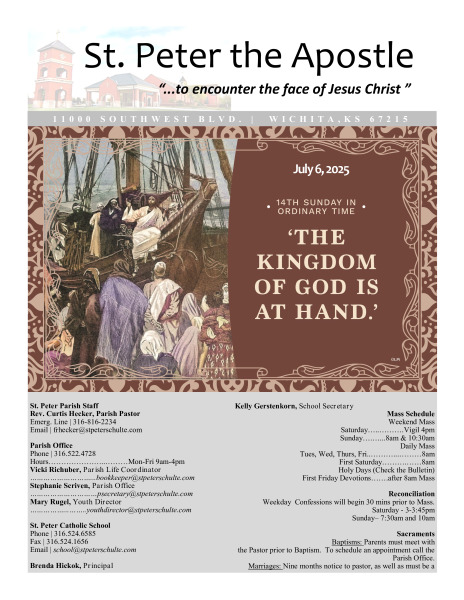 July 6, 2025 Bulletin